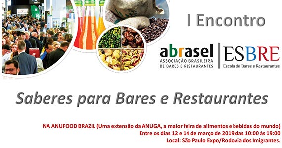 Abrasel SP em parceria com a Anufood Brazil, apresentam painéis do setor de bares e restaurantes