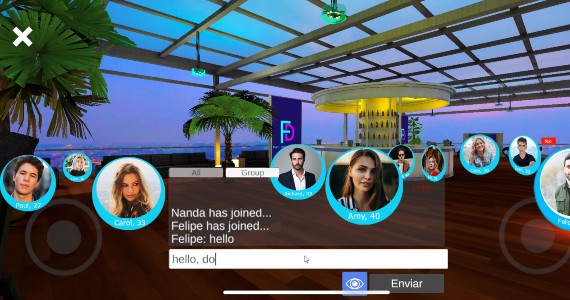 Conheça o primeiro app de relacionamento  dentro de uma balada virtual 3D.