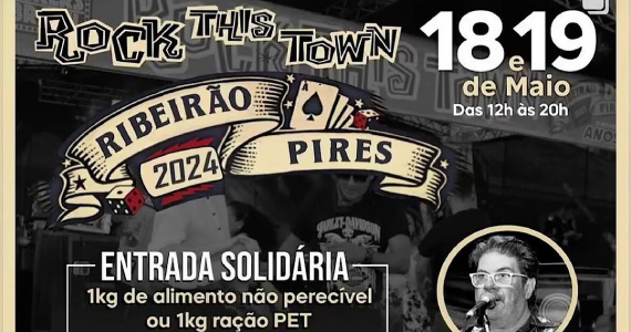 Rock This Town Festival Ribeirão Pires com Entrada Solidária em prol d