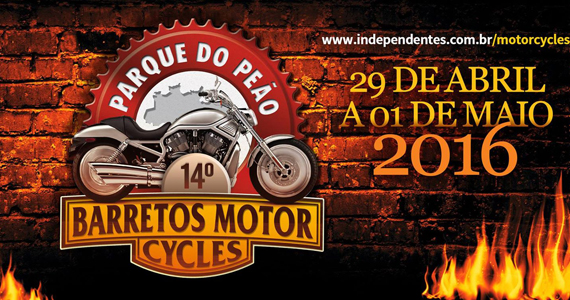 14ª edição da Barretos Motorcycles de 29 de abril a 1 de maio no Parque do Peão