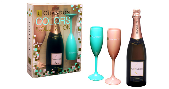 Chandon lança novas taças da Colors Collections em edição limitada nas cores verde e rosa