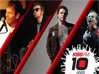 Kiss FM comemora dez anos em show com Nasi, Frejat, Marcelo Nova e Roger no HSBC Brasil