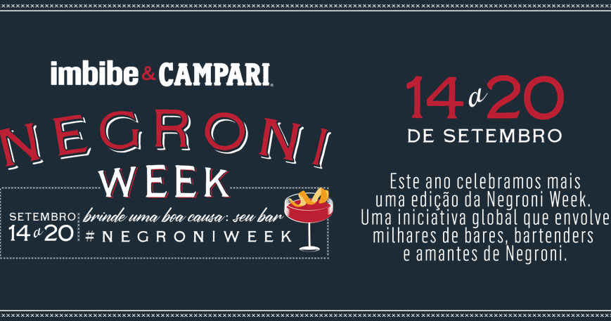 Negroni Week: Campari leva a experiência dos bares à casa dos consumidores