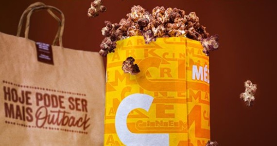 Cinemark lança pipoca em parceria com Outback 