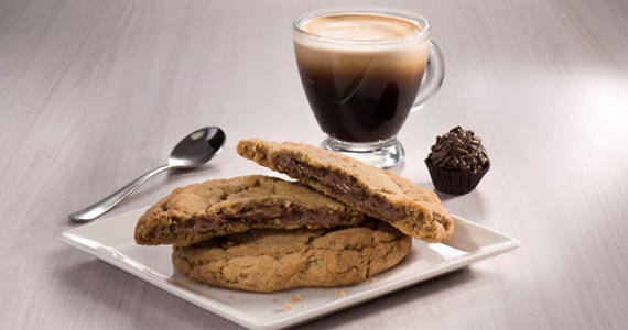 A rede Starbucks desenvolveu especialmente para o cardápio brasileiro, Cookie com Nutella