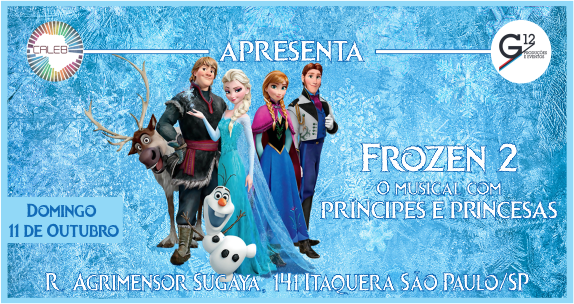 Caleb SP recebe musical Frozen: Príncipes e Princesas
