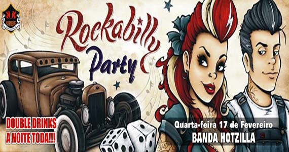 Republic Pub recebe a banda Hotzilla para animar a Rockabilly Party