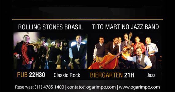 O Garimpo recebe show de Tito Martino Jazz e Rolling Stones Brasil
