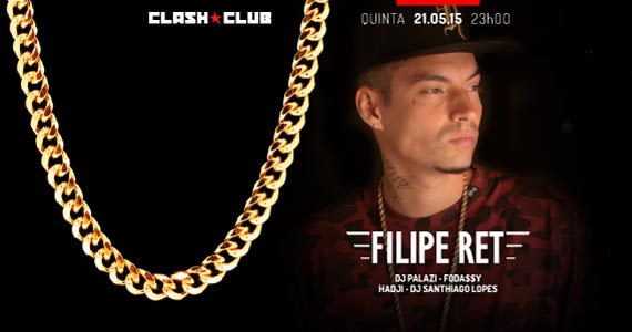 Rapper Felipe Ret se  apresenta nesta quinta-feira na Clash Club