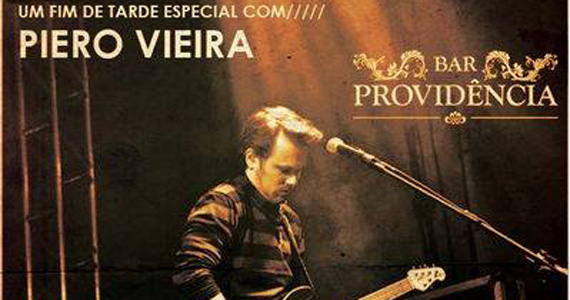 Bar Providência recebe o som do cantor Piero Vieira com pop rock