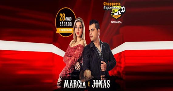 Bar Espetinho do Juiz é palco do show da dupla Marcia e Jonas