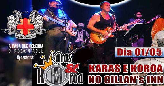 Gillans Inn recebe o show da banda Karas & Koroa para animar a noite