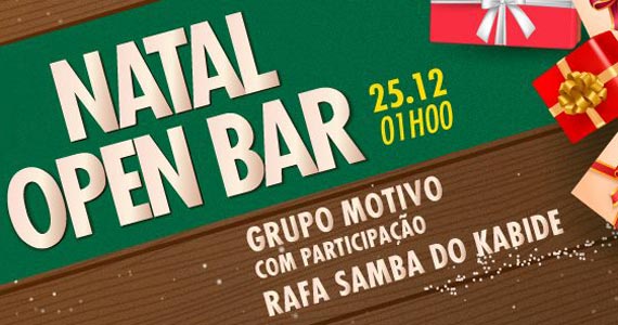 Natal Open Bar acontece no Villa do Jorge em São Bernardo do Campo