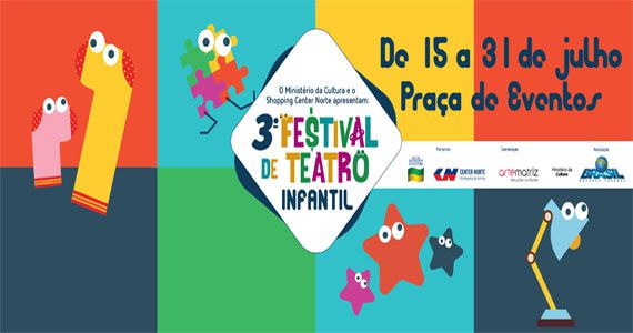 Shopping Center Norte recebe 3º Festival de Teatro Infantil