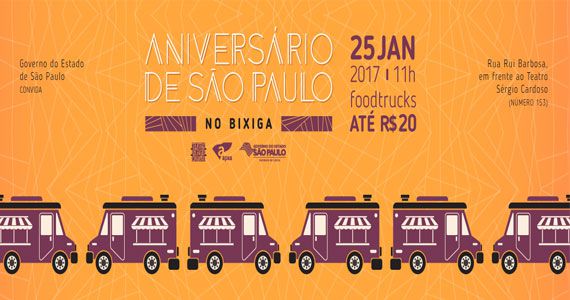 Região do Bixiga recebe Food Trucks no Aniversário de São Paulo