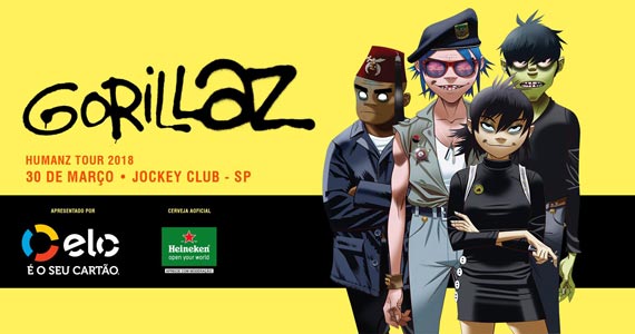 Jockey Club de São Paulo recebe show da banda internacional Gorillaz