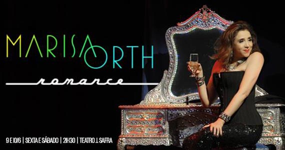 Teatro J Safra recebe MArisa Orth e banda Romance em junho