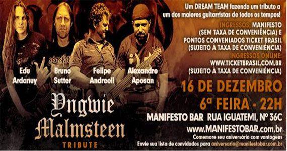 Yngwie Malmsteen Tribute se apresenta no Manifesto Bar