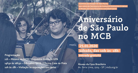 Aniversário de São Paulo no MCB