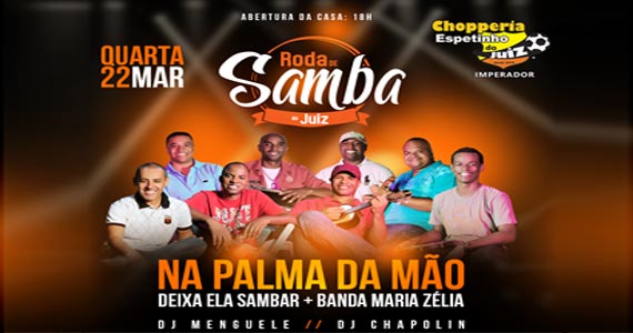 Samba com Deixa Ela Sambar e banda Maria Zélia no Bar do Juiz 
