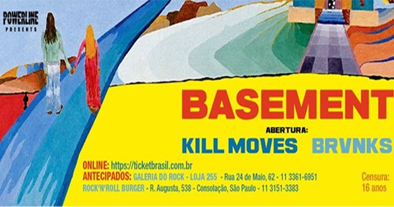 Basement, pela primeira vez no Brasil, na Clash Club