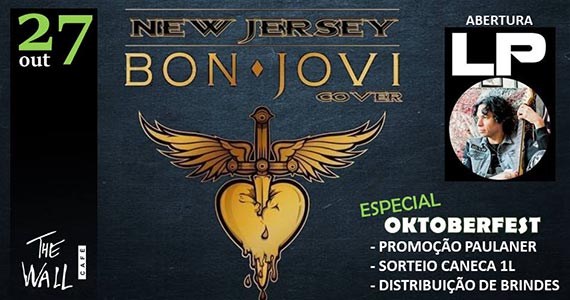 Bon Jovi Cover e LP no The Wall Café