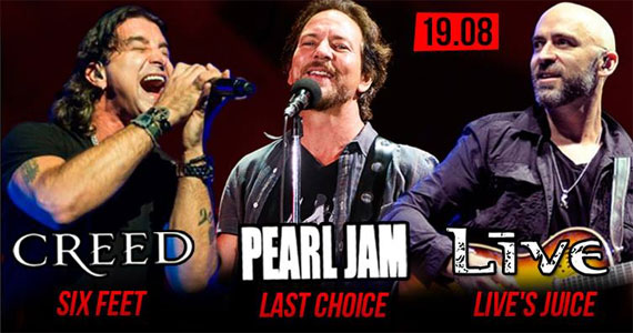 Pearl Jam, Creed e Live cover no Alkatraz Rock Bar