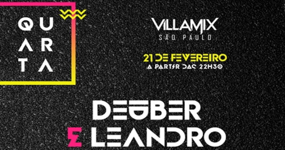 Deuber & Leandro se apresentam no palco do Villa Mix