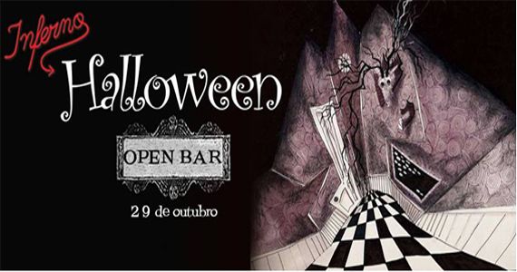 Festa de Halloween à Fantasia do Inferno Clube com Open Bar 