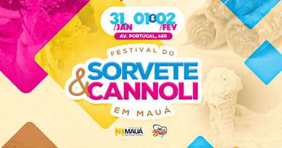 Festival de Sorvete e Cannoli acontece na cidade de Mauá