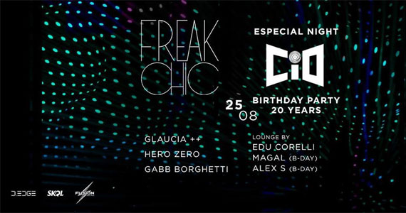 Festa FreakChic agita à noite de sexta na D Edge