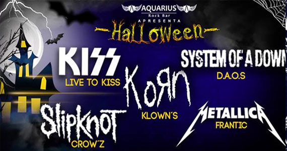 Festa de Halloween embalada por muito rock no Aquarius Rock Bar 