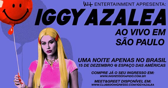 Espaço das Américas recebe a rapper Iggy Azalea