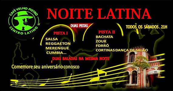 Sábado é dia de curtir Noite Latina no Café Velho Pietro