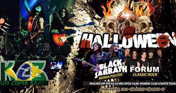 Halloween do Kazebre com o melhor do Kiss e Black Sabbath