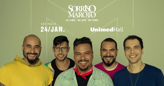 Unimed Hall recebe nova turnê do grupo Sorriso Maroto