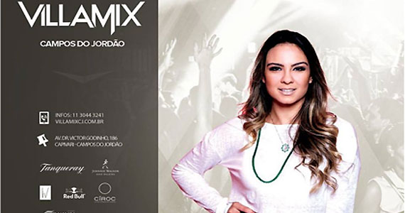Villa Mix Campos do Jordão recebe a cantora Thainá Cardoso