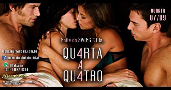 Marrakesh Club recebe a Noite do Swing e Cia - Qu4rta a Qu4tro