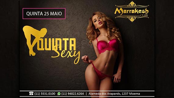 Marrakesh Club recebe a Quinta Sexy com muito swing e erotismo