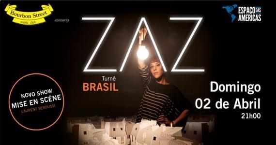 Cantora Zaz apresenta a turnê “Mise en Scéne” no Espaço das Américas