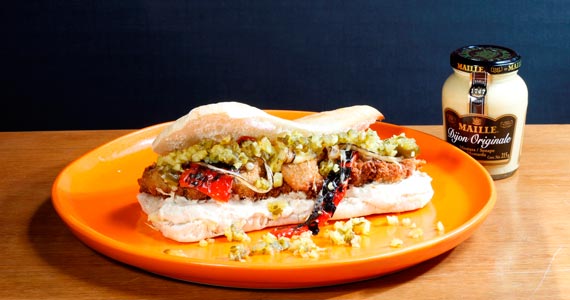 Filé crocante na Ciabatta