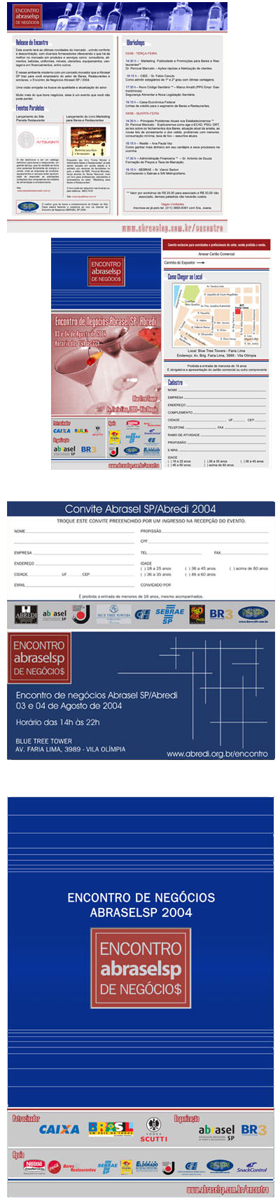 Identidade Visual-Encontro Abredi/Abrasel-SP 2004