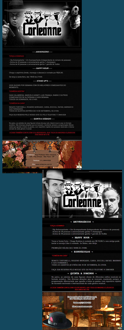 E-mail Marketing de conteúdo Corleonne.