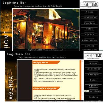 Site do Legittimo Bar