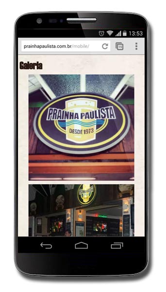 Prainha Paulista - Site Mobile