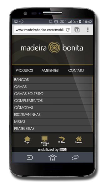 Site Mobile - Madeira Bonita