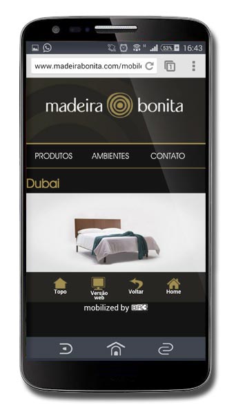 Site Mobile - Madeira Bonita