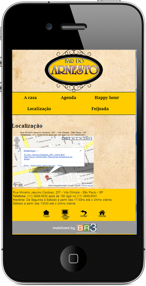 Site - Bar do Arnesto