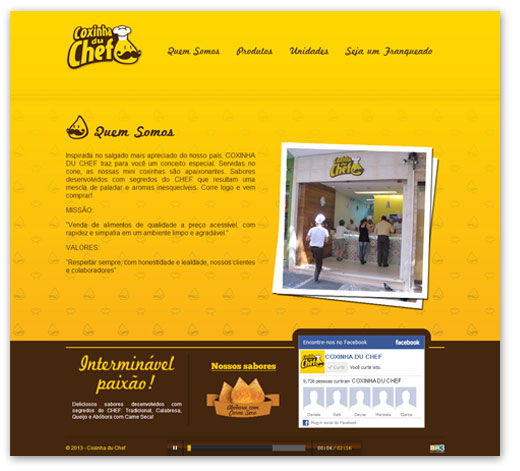 Site Coxinha du Chef