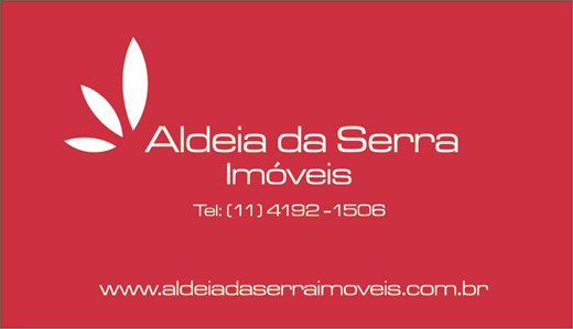 Cartão de visita Aldeia da Serra Imóveis